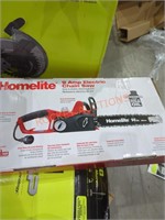 Homelite 9 amp 14" electric chainsaw