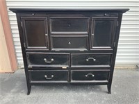 Black Lacquer Chest of Drawers