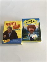 Seinfeld talking button & Bob Ross bobble head,