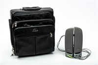 Samsonite Small Rolling Travel Luggage & Speakers