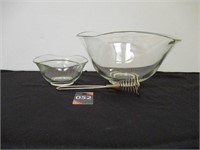 Glass Bowls & Whisk