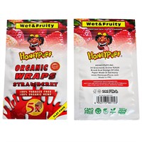 5 x Flavored Hemp Wraps -5 wraps/pack - Strawberry