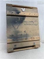Wooden ammunition box
