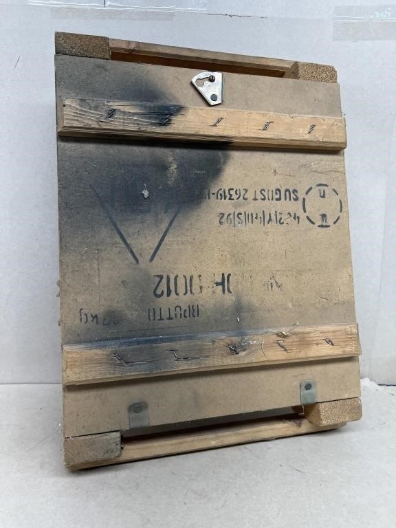 Wooden ammunition box