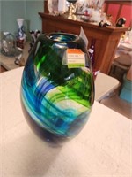 Vintage Murano Glass Vase - approx 10" tall