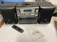 Sanyo CD Radio & Cassette player w remote