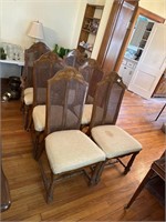 Dining Room Table and Chairs two leaves table 67"