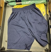 youth large blue gym shorts cotton