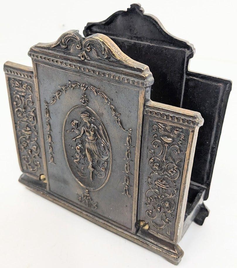 Neoclassical Bronze Desk Letter Holder