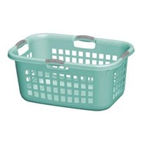 (TWO) Sterilite Plastic Laundry Baskets