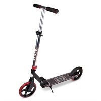 New World Industries Folding Scooter, Black/Red, 2
