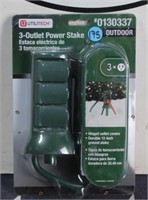 3-Outlet Power Stake