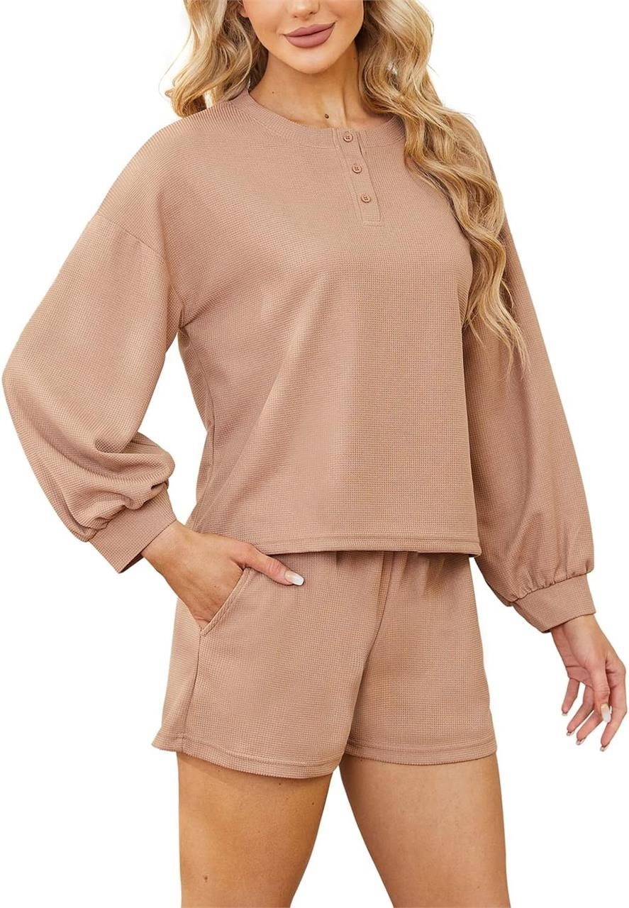 HEARTNICE Womens Pajama Sets Long Sleeve Top SET