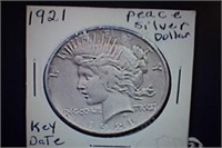 1921 Peace Silver Dollar - Key Date - $150 Reserve