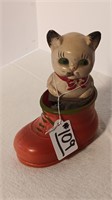 1929’s Celluloid  Cat in Boot Squeeker Toy!