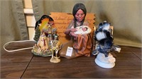 Native American figures and others