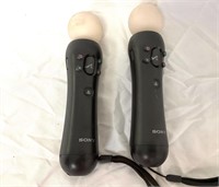 Pair Of Sony PlayStation Move Motion Controllers