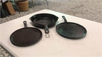 (3) Cast Iron Skillets