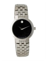 Movado Faceto 25mm Black Dial Watch