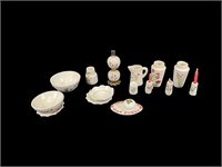 16 Pc Dollhouse Porcelain Dish Set