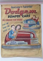 DODGEM BUMPER CARS BANNER