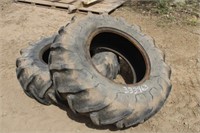 (2) Goodyear 14.9-24 Tractor Tires