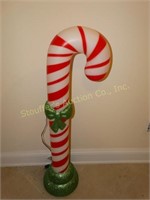 Outdoor light up  plastic candy cane, 42" h nwt