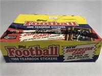 NIB 48 WAX PACK 1988 FOOTBALL YEARBOOK STICKERS