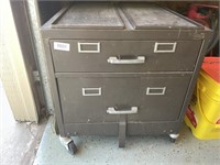 Rolling Metal File Cabinet