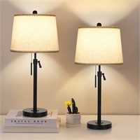 Table Lamps for Living Room Set of 2, Modern Bedsi