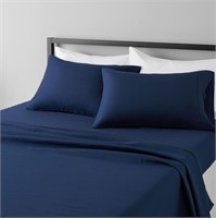 Full  Amazon Basics 4-Piece Full Bed Sheet Set  Na