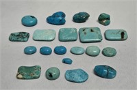 Drilled Turquoise Or Faux Turquoise Stones (For