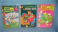 Group of 3 vintage Walt Disney comic books