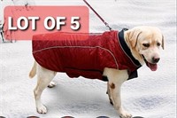 Lot of 5, Rantow Reflective Dog Coat Winter Vest L