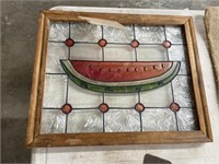 Framed Stained Glass 16"x12"
