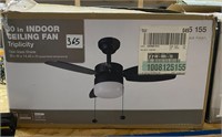 30" Indoor Ceiling Fan Glass Shade