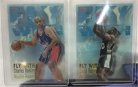 OF)1997 NBA HOOPS "FLY WITH" C BARKLEY &D ROBINSON