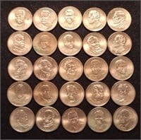 25 - $1 Presidential coins