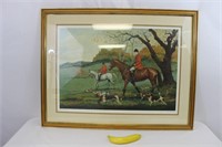 Vernon Wooten "Hunt Country" Signed, Framed Print