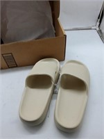 White size 8 sandals