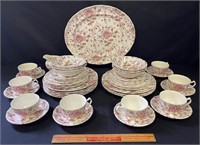 LOVELY JOHNSON BROTHERS DISHES - 50 PIECES