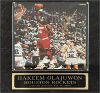 Hakeem Olajuwon Houston Rockets NBA Signed Photo