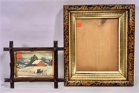 2 frames - Victorian cross corner, 8" x 10" / faux