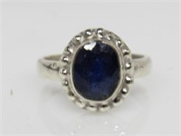 4 ct Blue Sapphire Ring