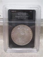 1883-O Very Good Graded Morgan Silver Dollar -