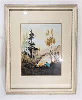 Hand colored Alaskan Print