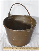 VINTAGE BRASS PAIL - CONDITION AS SHOWN