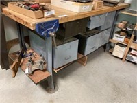 Heavy Duty Butcher Block Workbench