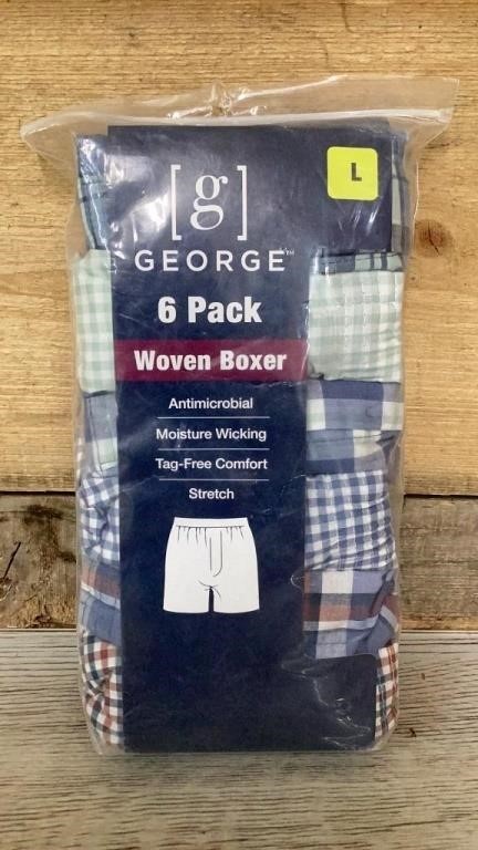 George woven boxers size large