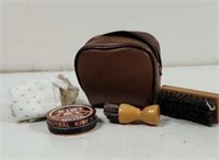 Vintage Travel Shoe Shine kit